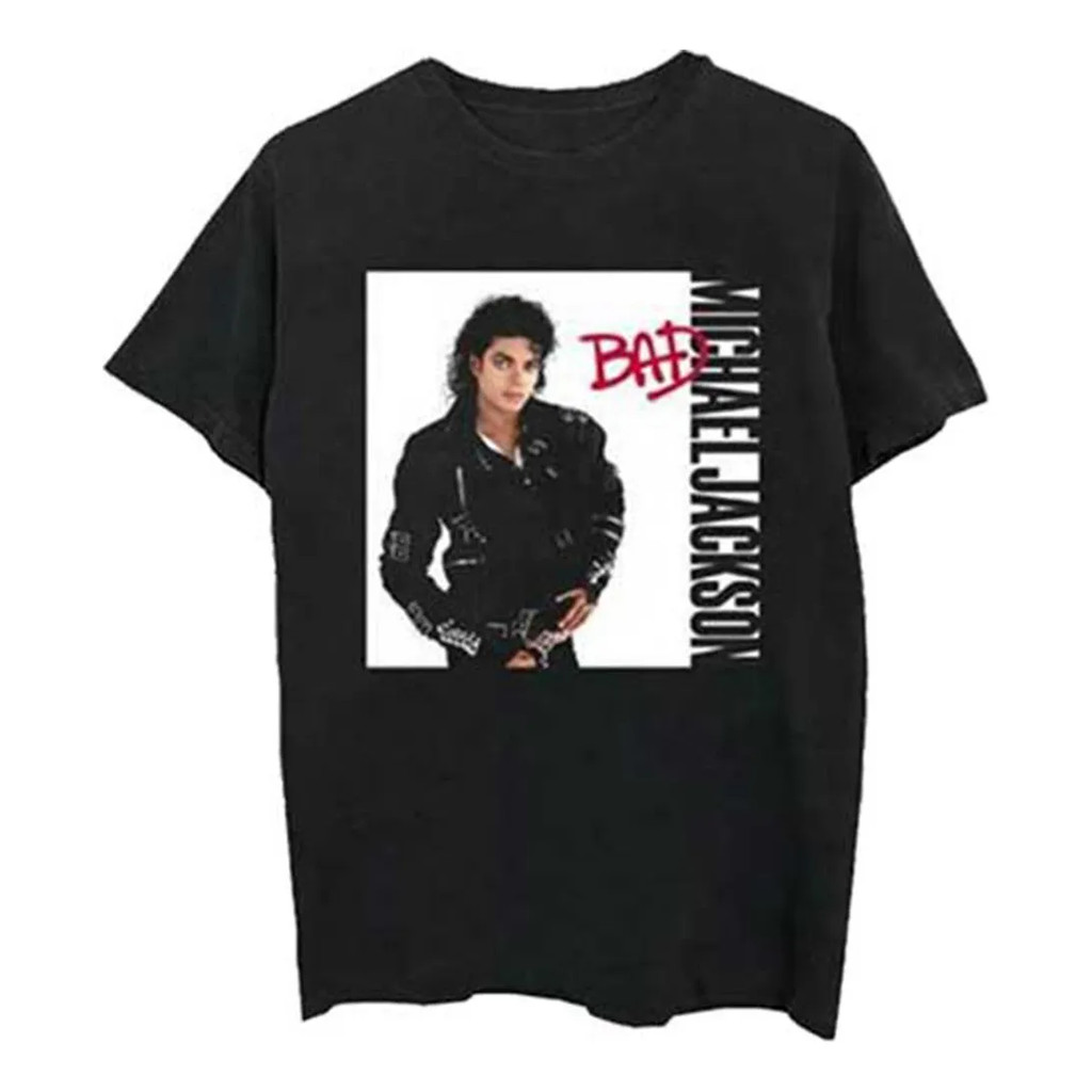 Camisa Michael Jackson Bad World Tour 1988 Camiseta Unissex 100