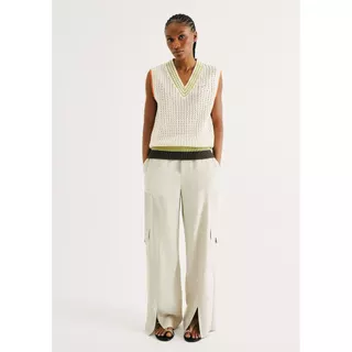 Calça Feminina Cargo Em Peach Touch em Oferta na Shopee