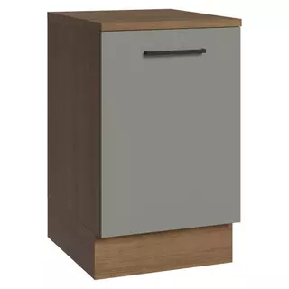 Balcão de Cozinha 50cm 1 Porta Rustic/Cinza Agata Madesa em Oferta na Shopee