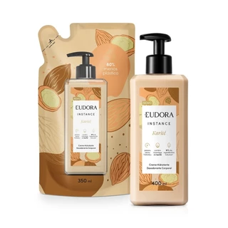 Combo Instance Karité: Loção Corporal 400ml + Refil Loção Corporal 350ml em Oferta na Shopee