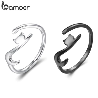 Anel Aberto Bamoer Tamanho Ajustável Gato Fofo Joias Requintadas Presentes Para Mulheres em Oferta na Shopee