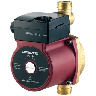 Bomba pressurizadora 120 watts 1500 L/H - PL-9 Lorenzetti em Oferta na Shopee