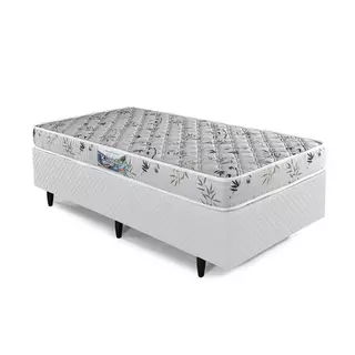 Cama Box Solteiro Herval St. Louis com Espuma D28, 53x88x188 cm em Oferta na Shopee