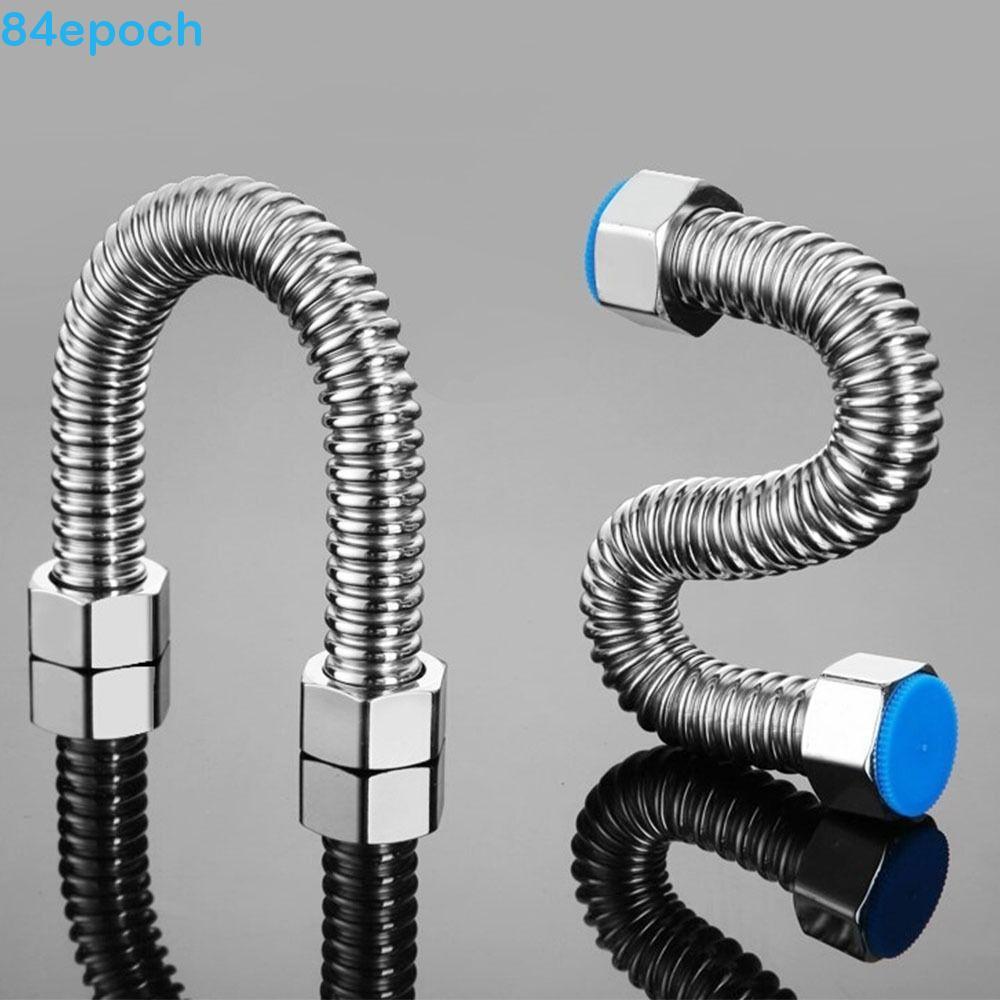 2 Mangueras Corrugadas De Acero Inoxidable 304 Para Calentador De Agua, Codificadas Para Agua Fría Y Caliente, Medidas De 30 A 100 Cm