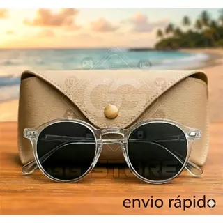 Óculos de Sol Behave New Gray Hype Redondo Preto Cristal Rosa Transparente Laranja Branco Proteção Solar uv400 Unissex