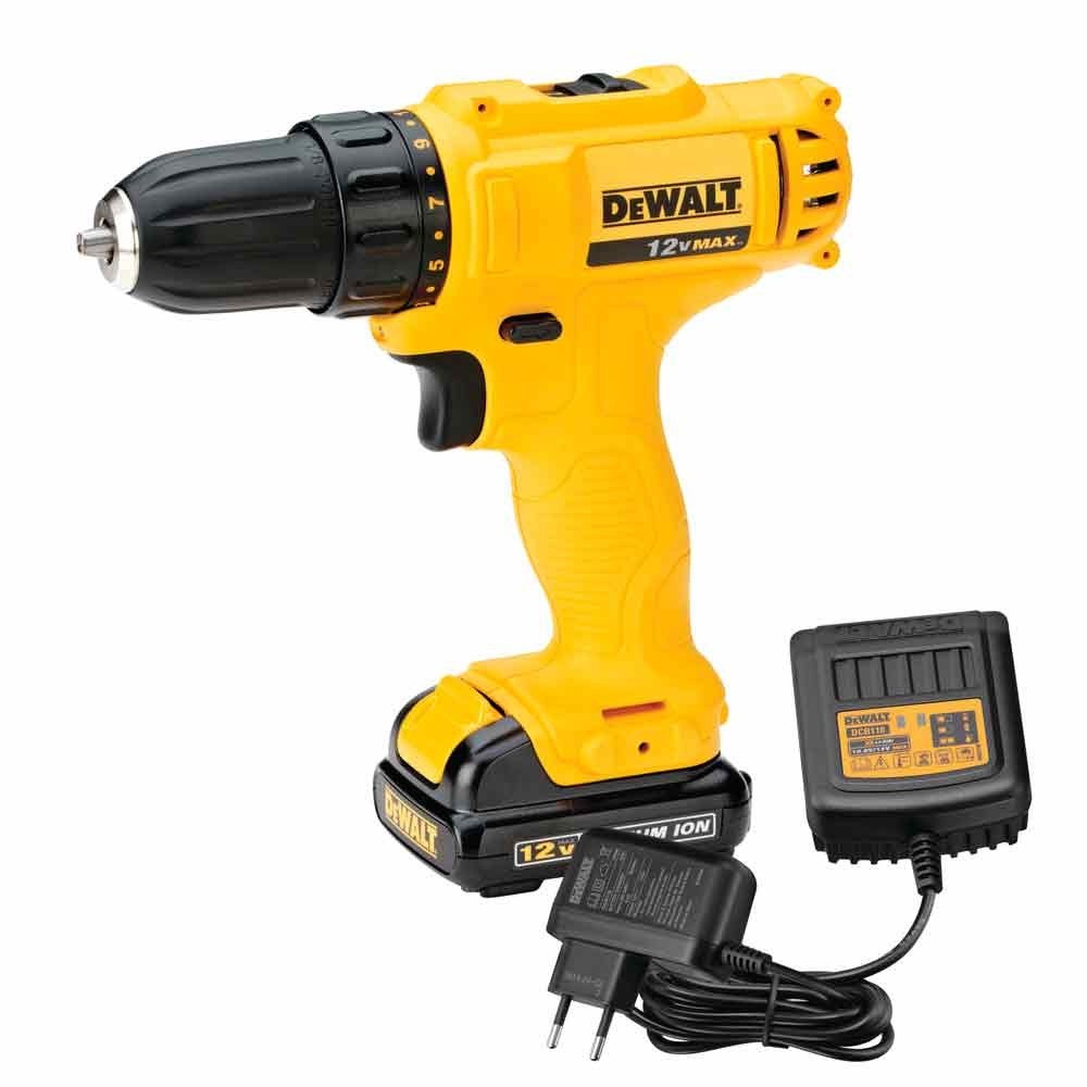 Furadeira Parafusadeira 3/8" a bateria de 12 volts - DCD700LC1 Dewalt