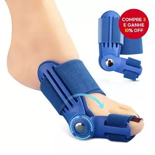 Correção de Joanetes Ajustável Dia e Noite, Separador de Dedos em Talas, Endireitador de Dedão para Valgo e Alívio da em Oferta na Shopee