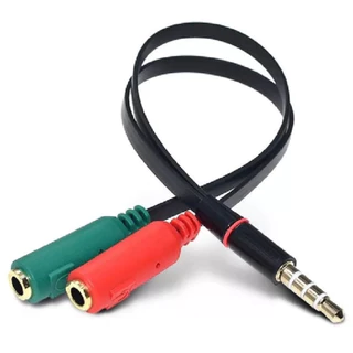Cabo Adaptador P3(p2 Combo)p/ Fone E Microfone Headset Preto Marisa em Oferta na Shopee
