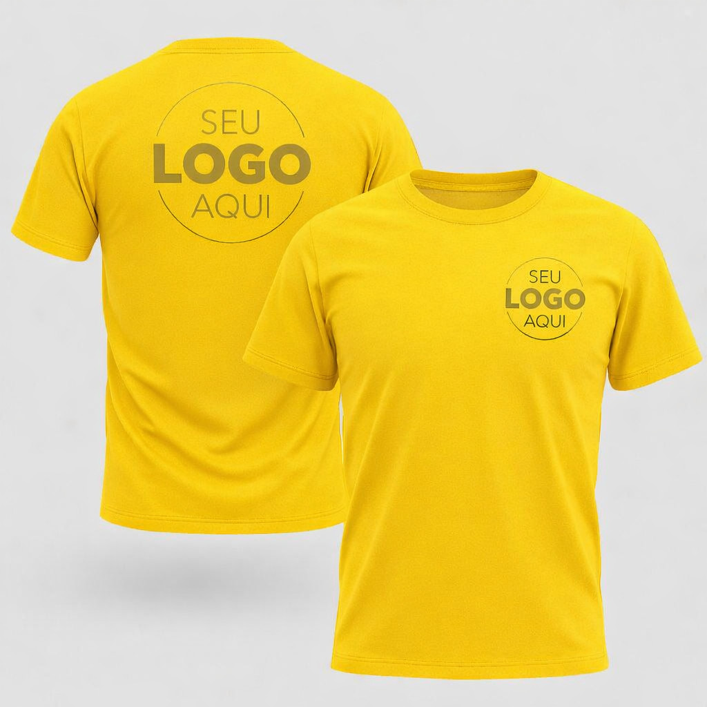 Camiseta Basica Personalizada Logo do Brasil Copa Estampa Premium Uniforme Empresa em Oferta na Shopee