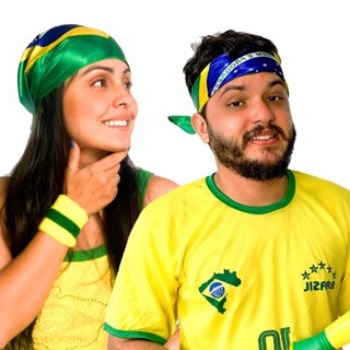 Bandana Lenço Unissex Brasil Copa 2026