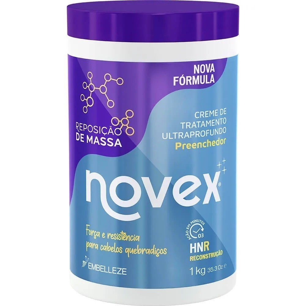 Novex Reposição de Massa 1kg – Hidratação Profunda e Força Máxima para ...