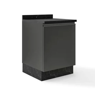 Balcão Línea com 1 Porta e 1 Prateleira 60cm de Largura Bartira em Oferta na Shopee