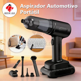 BESTAR LOJA Aspirador Automotivo Portátil - Alta Potência e Design Compacto para seu Carro