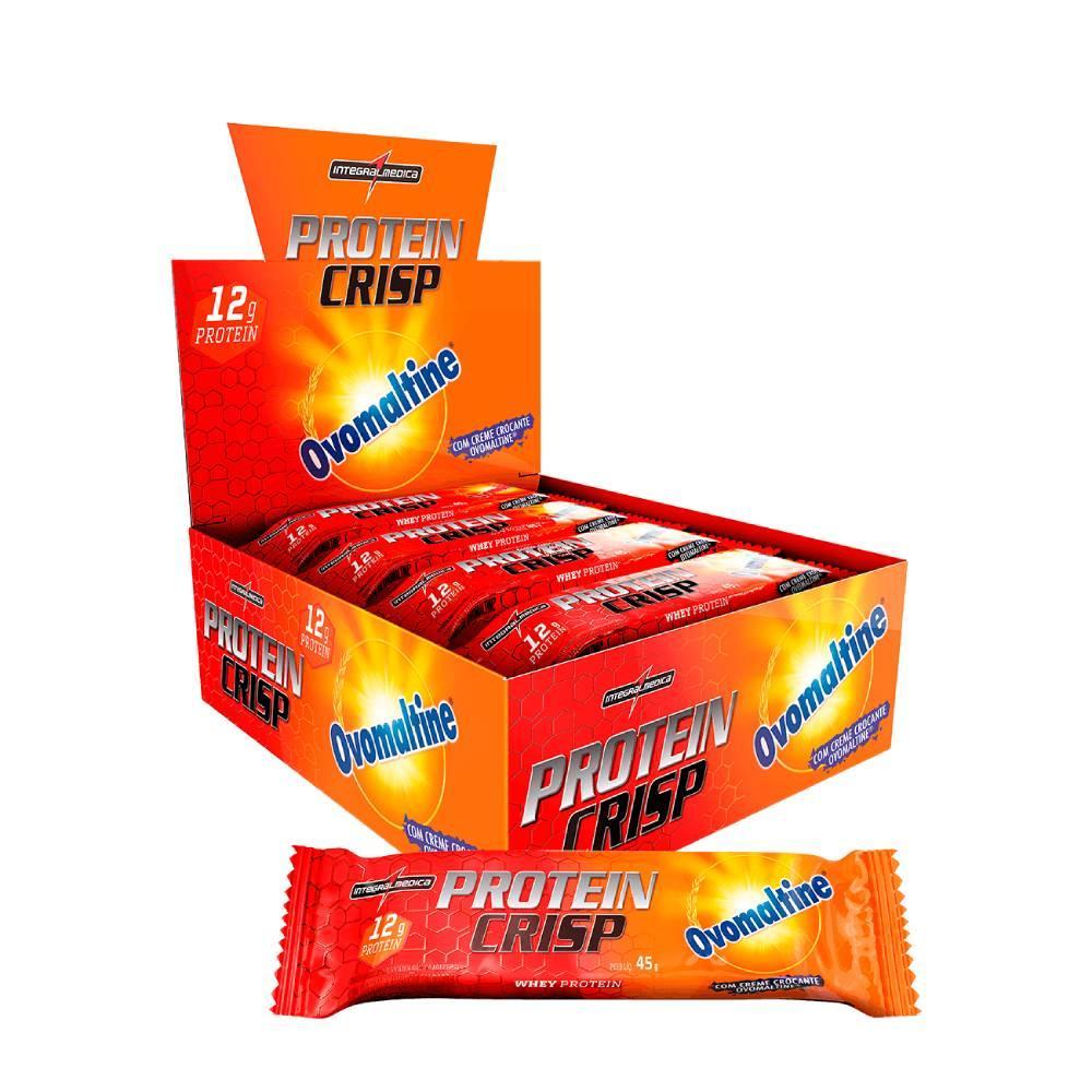 Crisp Bar Barrinha Proteica Cx com 12 Unidades Sabor Ovomaltine