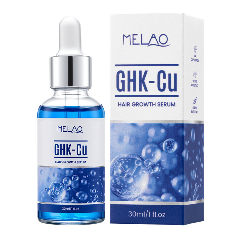 30ml GHK-Cu Blue Copper Peptide Hair & Scalp Serum-Repara , Fortalece E  Nutre Os Folículos Capilares Para Crescimento Ma
