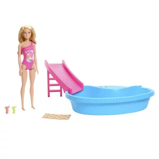 Boneca Mattel Barbie HRJ74 Piscina Glam com Maio Rosa em Oferta na Shopee