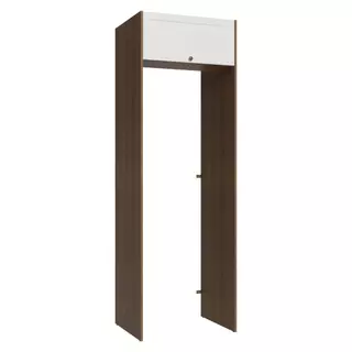 Porta-Geladeira 73 cm 1 Porta Basculante Rustic/Branco Vik Madesa em Oferta na Shopee