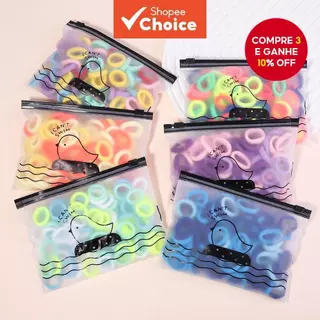 60Pcs/Set Faixas Elásticas Coloridas Para Cabelos Femininos Faixa De Borracha De Nylon Crianças Infantis em Oferta na Shopee