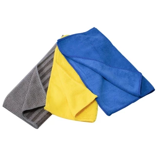 Toalha de microfibra para secagem automotiva 30 x 30 cm 3 peças 25242 Rotta 376 em Oferta na Shopee