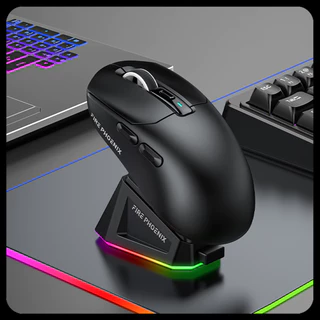 Mouse Gamer Sem Fio Fire Phoenix 24000dpi Paw3311