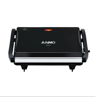 Grill Elétrico Arno Compact Uno GPTO Grelha Antiaderente Trava Lateral Preto em Oferta na Shopee