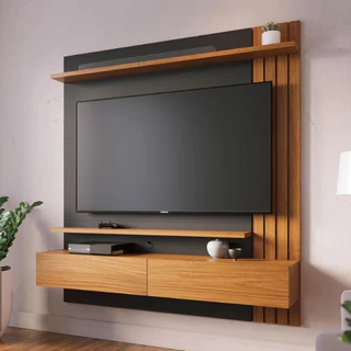 Painel Home Suspenso Juriti com 150 cm de Largura, Ideal para TV de Até 65 Colibri em Oferta na Shopee
