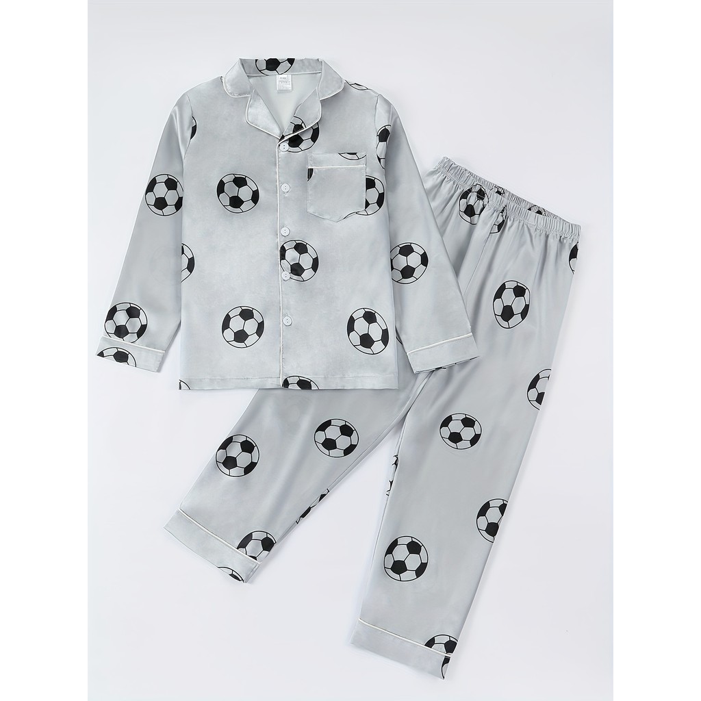 Conjunto De Pijama Masculino Retardador De Chamas | Outono Nova Manga Comprida Casual Casa Wear-* & em Oferta na Shopee