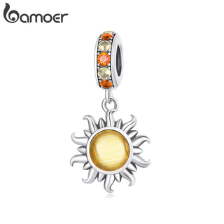 Bamoer Bead Sun Pingente DIY Pulseira Colar Acessórios Para Presentes Femininos em Oferta na Shopee