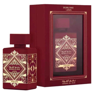 Perfume Árabe Feminino Badee Sublime Al Oud 100 ml - Frutado Floral Presente ideal para o Natal