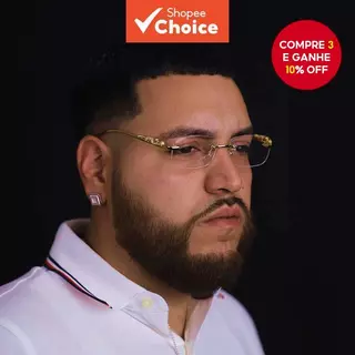 Óculos De Sol Com Armação De Metal UV400 Leopard Head Quadrados Sem Moldura Para Homens E Mulheres Ousadas em Oferta na Shopee