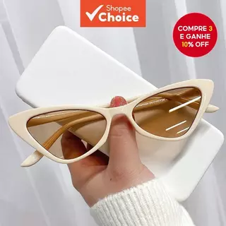 Óculos De Sol Olho De Gato Preto Pequeno Hip-Hop Retrô Fashion Para Mulheres em Oferta na Shopee