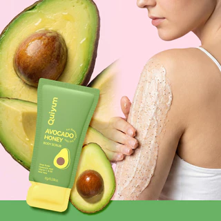 QUIYUM Esfoliante Corporal Com Mel De Abacate 8g – Esfoliação Suave , Hidratação Profunda , Pele E Brilhante Para Equili em Oferta na Shopee