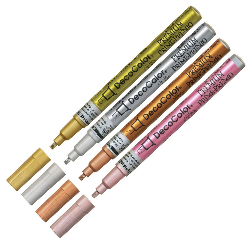Marvy DecoColor Premium Oil-Based Pigment Markers - Assorted Sets ...
