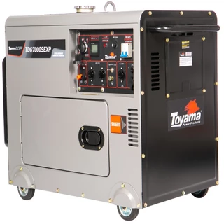 Gerador de energia 6 Kva a diesel cabinado bivolt partida elétrica com AVR - TDG7000SEXP - Toyama em Oferta na Shopee