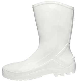 Bota de PVC branca cano médio com forro - 110VFLEXF BR - Marluvas em Oferta na Shopee