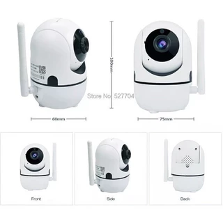 Câmera de Segurança WiFi 360° Full HD 1080p com Áudio, Visão Noturna e Rastreamento Automático | Monitoramento celular