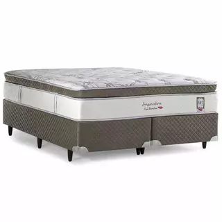 Cama Box King Size Herval Imperatore, Molas Ensacadas, 73x193x203 cm em Oferta na Shopee