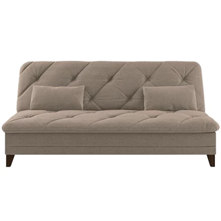 Sofá-Cama 3 Lugares Linoforte Jamile com Encosto Reclinável em Tecido Suede em Oferta na Shopee