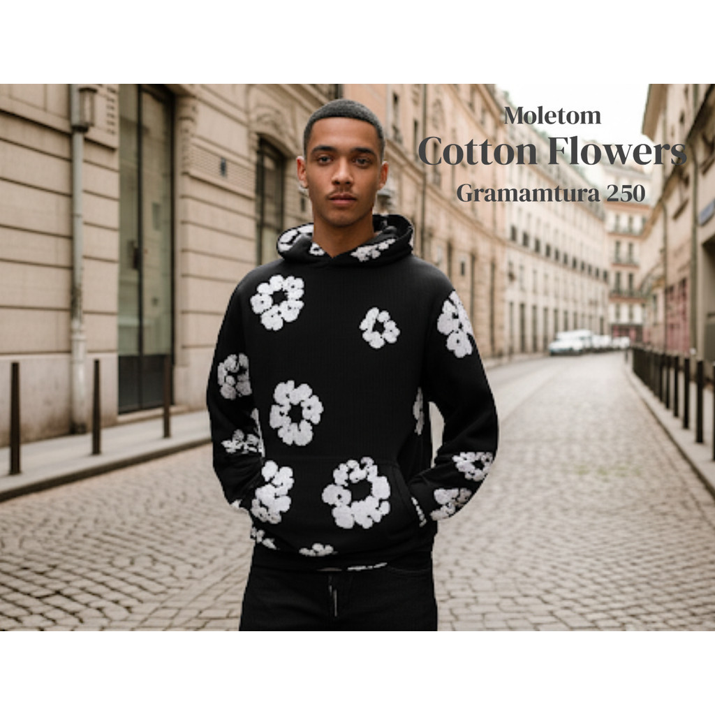 Moletom Floral Flowers Unissex Estampado Flanelado Blusa de Frio