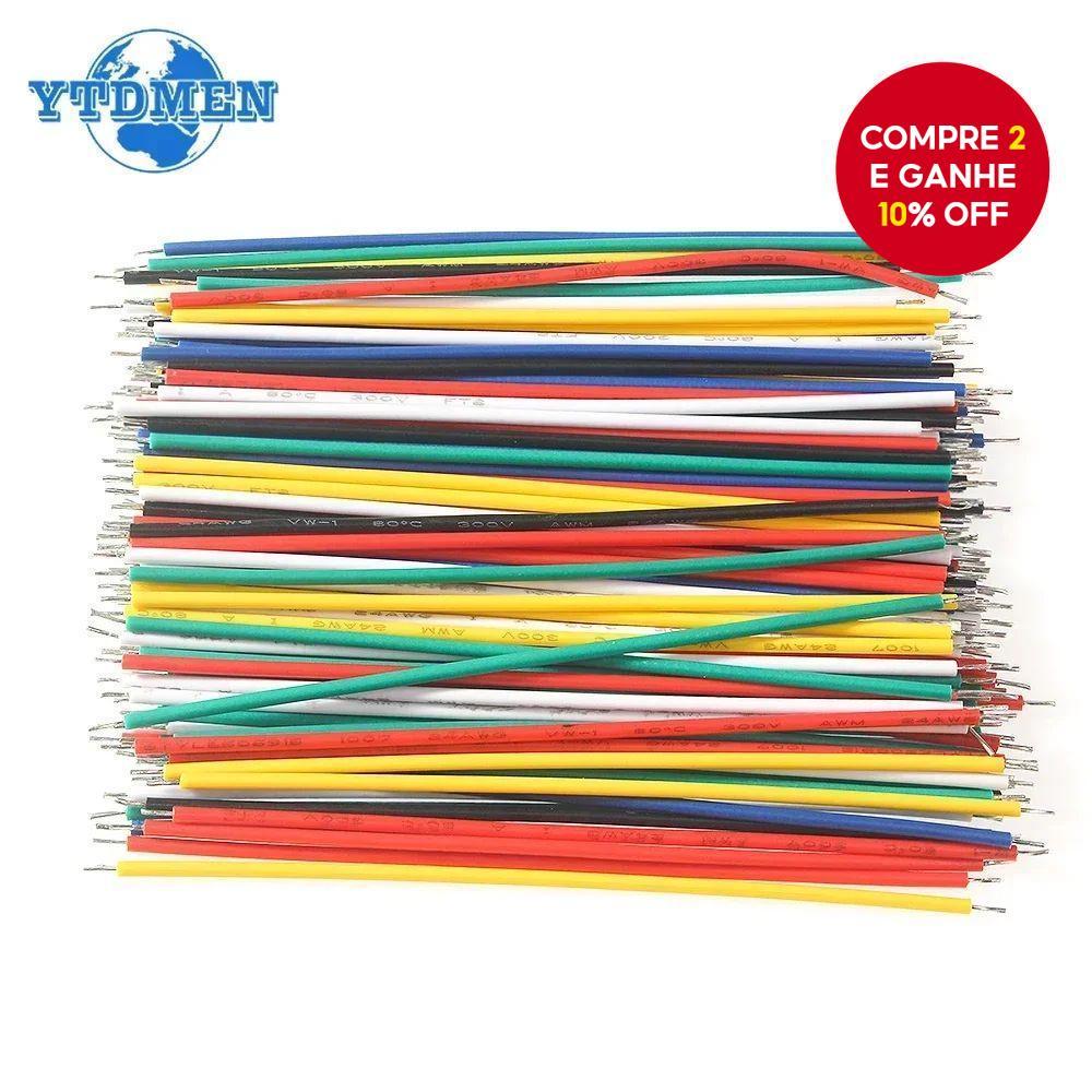Kit DIY de Fios Eletrônicos de Alta Qualidade - 120PCS de Fios Jumper 24AWG / 26AWG com Placa de Circuito Impresso de 6