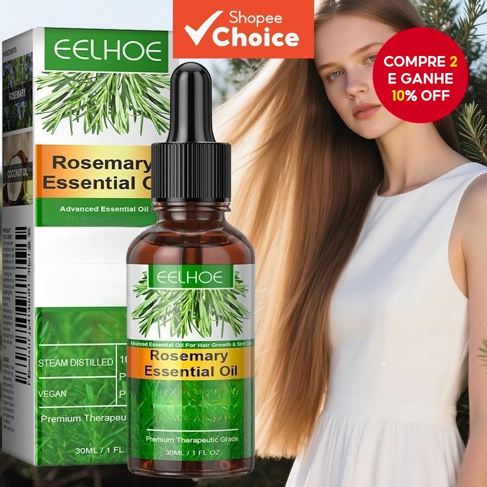 Óleo Essencial de Alecrim para Cabelo Repara Danos, Previne Queda ...
