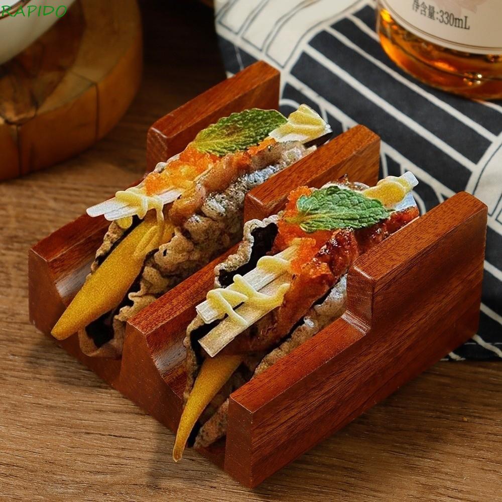 Rack De Sushi De Nogueira RAPIDO , Suporte Estilo Japonês Em Forma De U ...