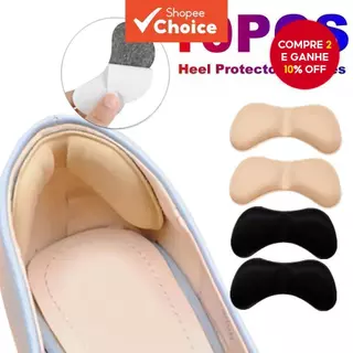 10 Adesivos para Calcanhar e Almofadas de Palmilhas para Conforto e Suporte para os Pés. em Oferta na Shopee