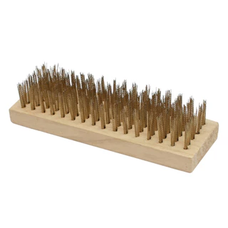 Escova manual de aço latonado sem cabo com 6 fileiras - Compel em Oferta na Shopee