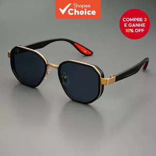 Óculos Esportivos Poligonais Para Homens E Mulheres Retrô Clássico Ao Ar Livre UV400 De Sol De Proteção em Oferta na Shopee