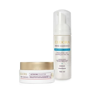 Combo Neo Dermo: Hidratante Uniformizador Active Pro 50g + Mousse Micelar 150ml em Oferta na Shopee