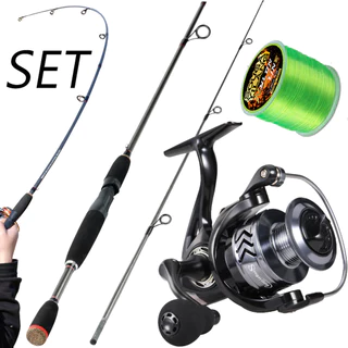 Conjunto De Pesca Sougayilang 5.2 : 1 Relação De Engrenagem 8 KG Carretel De Arrasto Máximo 1.8M Vara Giratória em Oferta na Shopee