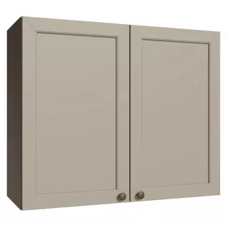 Armário Aéreo 80 cm 2 Portas Rustic/Crema Vik Madesa em Oferta na Shopee