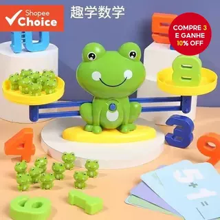 Brinquedo Digital De Equilíbrio De Sapo Infantil , De Quebra-Cabeça Para Educação Adição E Subtração De Jardim De Infânc em Oferta na Shopee