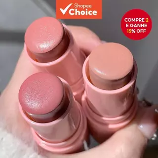 Blush em Bastão Cremoso, Efeito Matte, Para Maquiagem Natural e Longa Duração em Oferta na Shopee